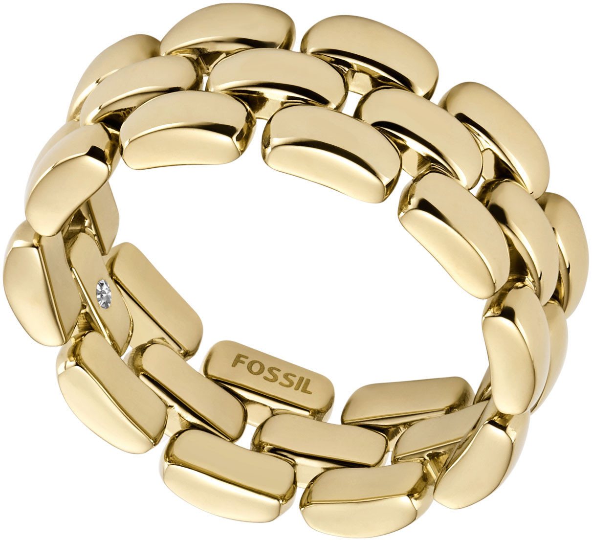 Fossil Fingerring Schmuck Geschenk Edelstahl Ring Arden, JF04785710 Fossil Fingerring Schmuck Geschenk Edelstahl Ring Arden, JF04785710 von Fossil