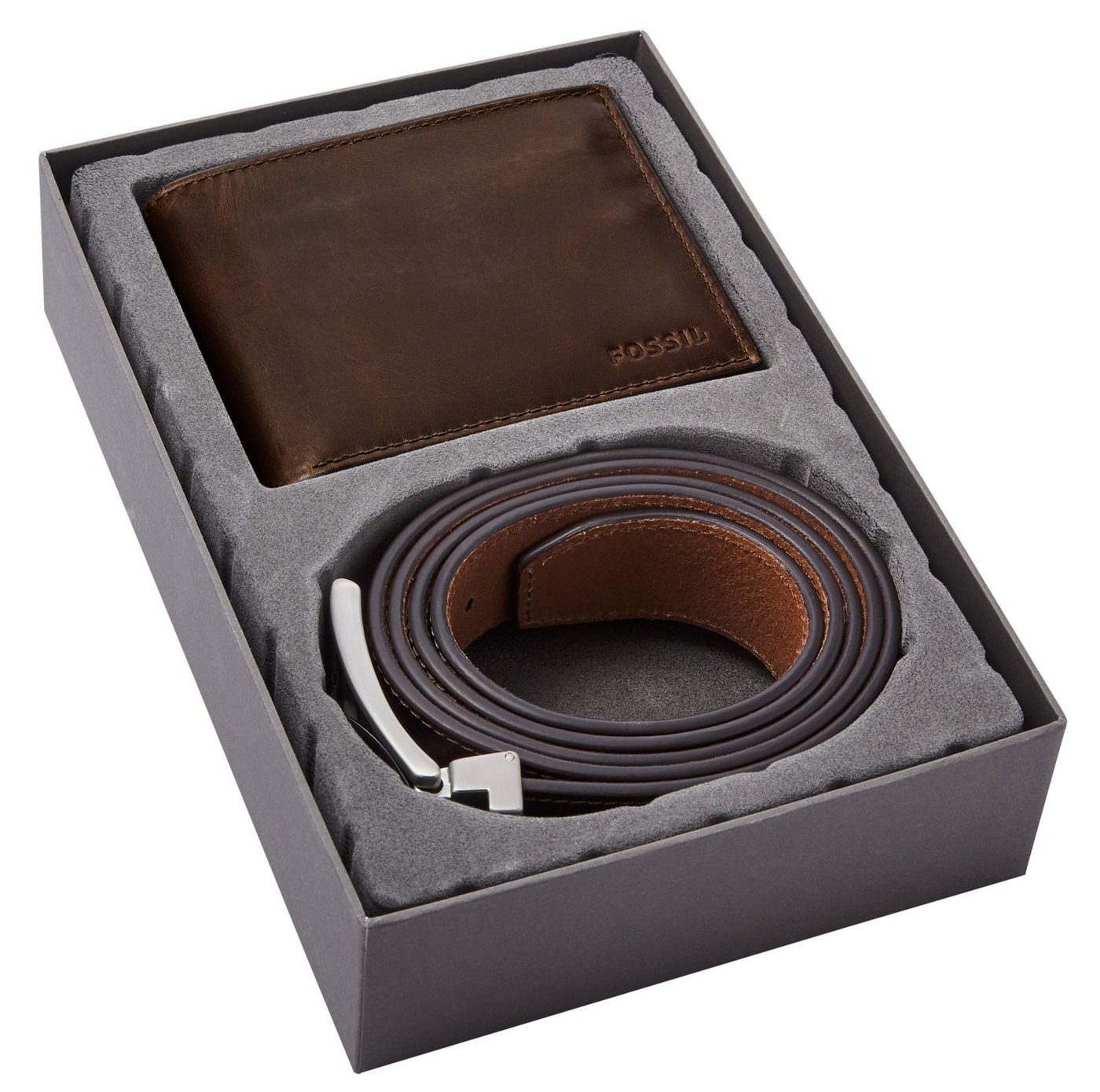 Fossil Geldbörse (Set, 2-tlg), aus echtem Leder von Fossil