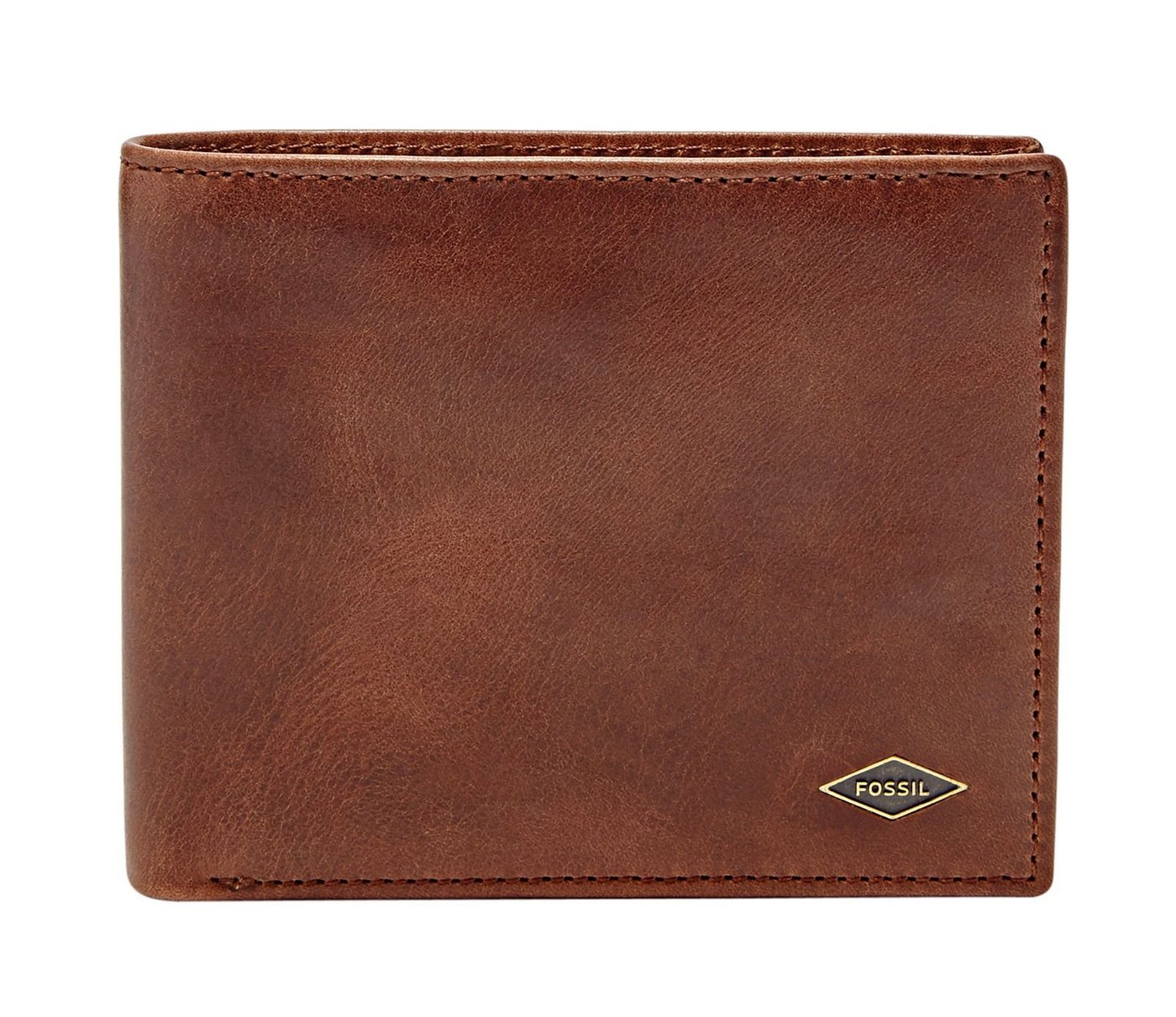 Fossil Geldbörse Large Coin Pocket Bifold, aus echtem Rindsleder mit RFID-Blocker Schutz von Fossil