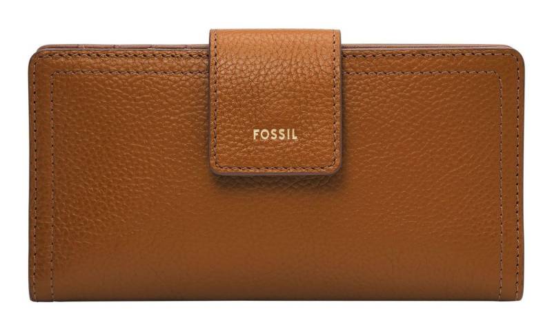 Fossil Geldbörse RFID Tab Clutch, aus echtem Rindsleder mit RFID-Blocker Schutz von Fossil