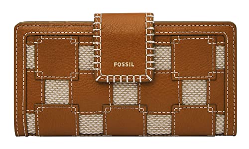 Fossil Geldbörse für Damen – Logan Eco Leder Tab Clutch, SL8265186 – 17,14 cm L x 1,9 cm B x 8,9 cm H von Fossil