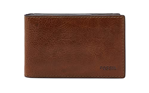 Fossil Geldbörse für Herren Andrew, ÖkoLeder/PVCBesatz Bifold cognac 11,5 cm L x 1,9 cm B x 7,7 cm H ML4391222 von Fossil