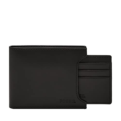 Fossil Geldbörse für Herren – Derrick RFID Leder Sliding 2 in 1, ML3685001 – 10,9 cm L x 1,27 cm B x 8,9 cm H von FOSSIL