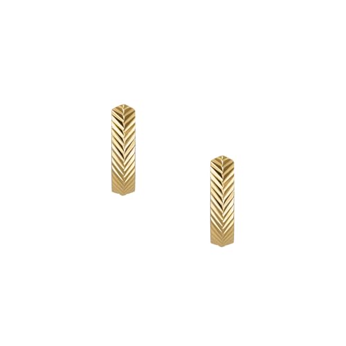 Fossil Harlow Damen Gold-Ton Messing Ohrringe, JF04912710 von Fossil