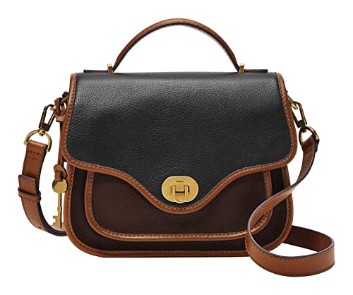 Fossil - Heritage Top Handle Crossbody Dunkelbraunes Leder Für Damen ZB1786206 von Fossil