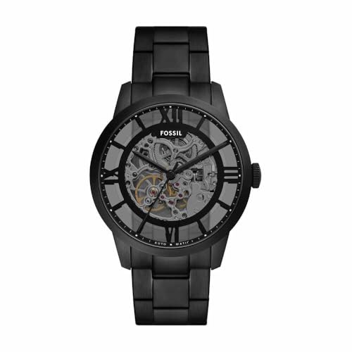 Fossil Herren Analog Mechanisches Handaufzugswerk Uhr mit Edelstahl Armband ME3269 von Fossil