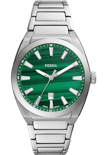 FOSSIL Herren Analog Quarz Uhr mit Edelstahl Armband FS6056 von FOSSIL