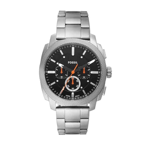 Fossil Herren Analog Quarz Uhr mit Edelstahl Armband FS6095 von Fossil