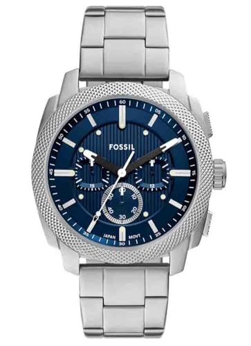 Fossil Herren Analog Quarz Uhr mit Edelstahl Armband FS6096 von Fossil
