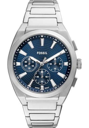 Fossil Herren Analog Quarz Uhr mit Edelstahl Armband FS6104 von Fossil