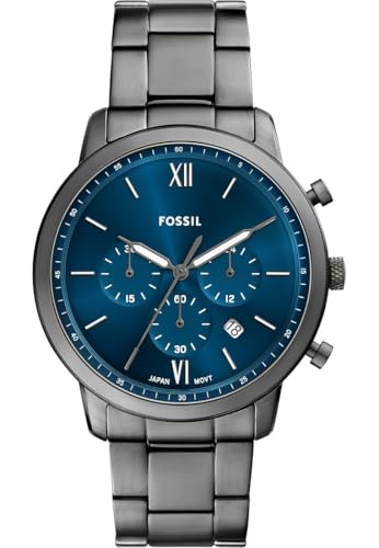 Fossil Herren Analog Quarz Uhr mit Edelstahl Armband FS6111 von FOSSIL