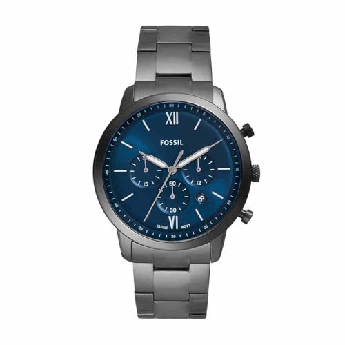 Fossil Herren Analog Quarz Uhr mit Edelstahl Armband FS6111 von Fossil