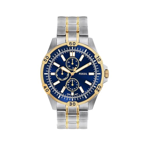 FOSSIL Herren Analog Quarz Uhr mit Edelstahl Armband FS6146 von FOSSIL