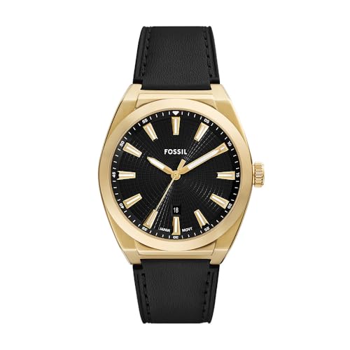 FOSSIL Herren Analog Quarz Uhr mit Leder Armband FS6089 von FOSSIL