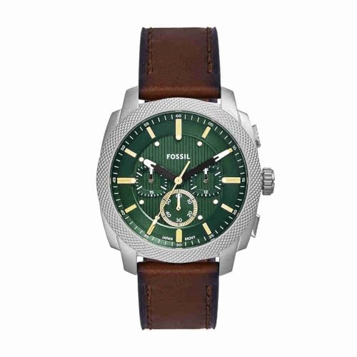Fossil Herren Analog Quarz Uhr mit Leder Armband FS6100 von FOSSIL