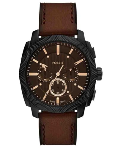 Fossil Herren Analog Quarz Uhr mit Leder Armband FS6101 von Fossil
