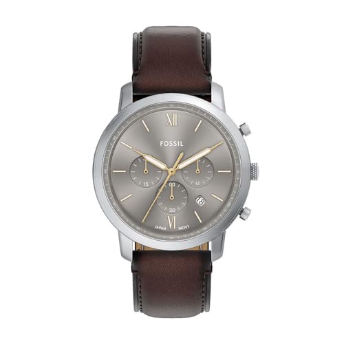 FOSSIL Herren Analog Quarz Uhr mit Leder Armband FS6129 von FOSSIL