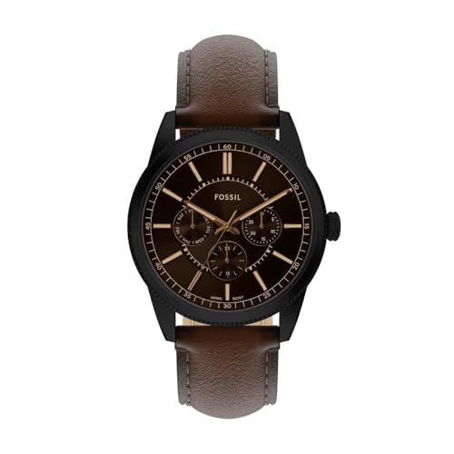 FOSSIL Herren Analog Quarz Uhr mit Leder Armband FS6138 von FOSSIL