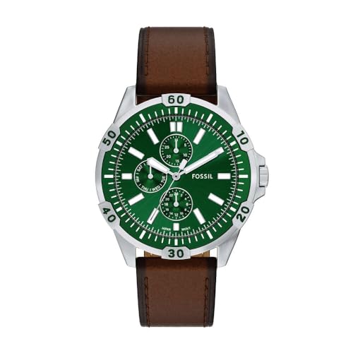 FOSSIL Herren Analog Quarz Uhr mit Leder Armband FS6147 von FOSSIL