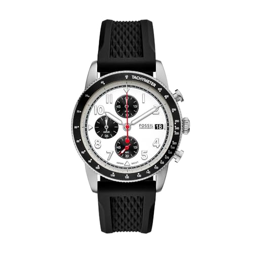 Fossil Herren Analog Quarz Uhr mit Silikon Armband FS6087 Fossil Herren Analog Quarz Uhr mit Silikon Armband FS6087 von Fossil