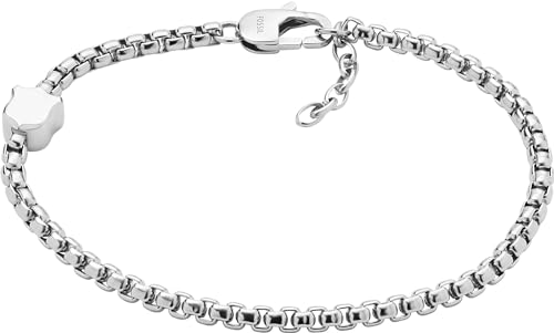 Fossil Herren-Gliederarmband Heritage Shield Edelstahl, JF04346040 von FOSSIL