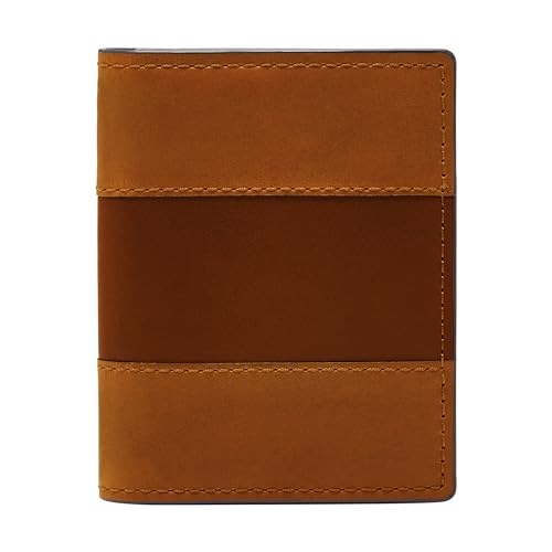 Fossil Brieftasche für Herren Everett, Leder/PVCBesatz Bifold Medium braun L 7,6 cm, B 1,3 cm, H 9,5 cm ML4399210 von Fossil