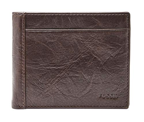 Fossil Geldbörse für Herren Neel, Leder Bifold braun 11,4 cm L x 2,5 cm B x 9,5 cm H ML3890200 von Fossil