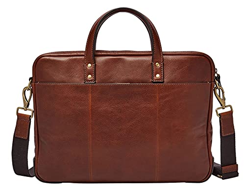 Fossil Tasche für Männer Haskell, Leder Brief cognac 38,1 cm L x 5,1 cm B x 27,9 cm H MBG9343222 von Fossil