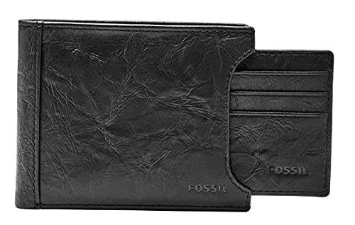 Fossil Geldbörse für Herren Neel, Leder Bifold schwarz 11,43 cm L x 1,9 cm B x 8,89 cm H ML3888001 von Fossil