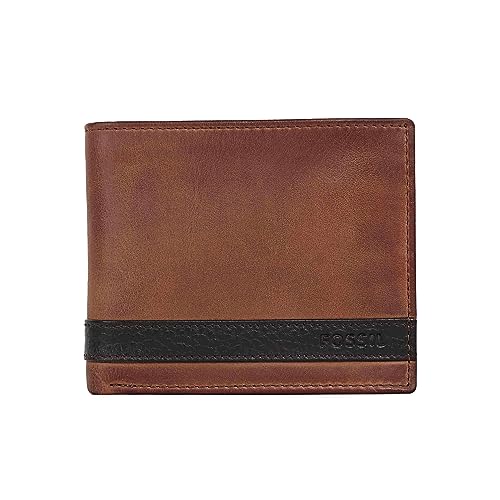 Fossil Herren Leder Bifold Geldbörse mit Münzfach für Männer von Fossil