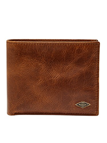 Fossil Geldbörse für Männer Ryan, Leder Bifold Dunkelbraun 12,4 cm L x 0,5 cm B x 8,9 cm H ML3829201 von FOSSIL