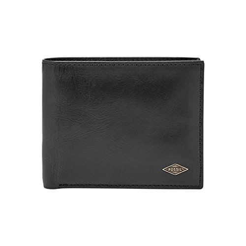 Fossil Geschenk für Männer Ryan, Leder Reisepassetui schwarz 12,4 cm L x 0,5 cm B x 8,9 cm H ML3829001 von FOSSIL