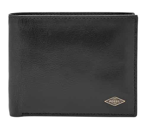 Fossil Geschenk für Männer Ryan, Leder Reisepassetui schwarz 12,4 cm L x 0,5 cm B x 8,9 cm H ML3829001 von Fossil