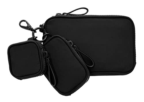 Fossil Geschenk für Männer Tech, ViralOff® 100% recyceltem Polyester/Polyurethan Trim Pouch schwarz 17,78cm L x 3,175cm B x 12,065cm H MLG0717001 von Fossil