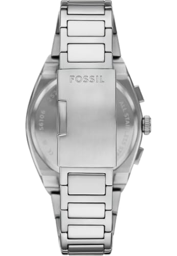 Fossil Herren-Uhren Analog Quarz One Size, Blau, Silber 89205894 von FOSSIL