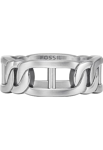 Fossil Herrenring Heritage D-Link Edelstahl, JF04409040 von FOSSIL