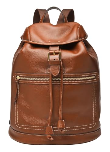 Fossil Herrentasche Fletcher, LiteHide brauner Rucksack aus Leder, L: 33 cm, B: 17,8 cm, H: 41,9 cm, MBG9610210 von Fossil