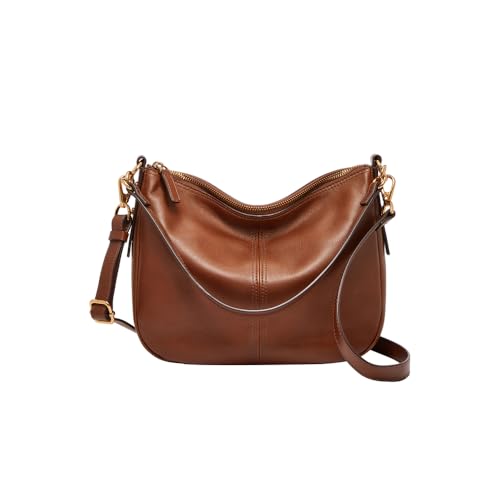 Fossil Tasche für Frauen Jolie, Eco Leder/Polyurethan Trim Crossbody braun 27,9 cm L x 7,6 cm B x 20,3 cm H ZB7716200 von FOSSIL