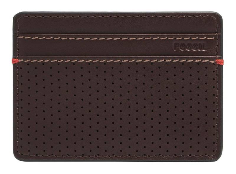 Fossil Kartenetui Card Case, aus echtem Leder von Fossil