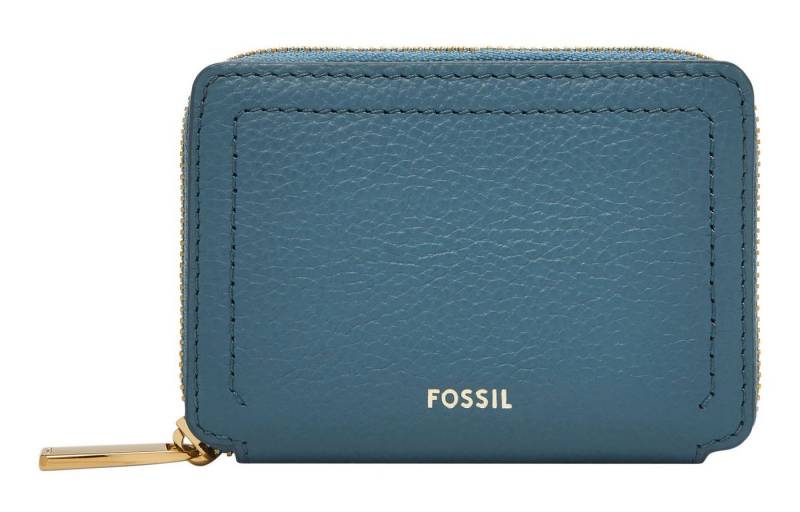Fossil Kartenetui Zip Around Card Case RFID, aus echtem Leder mit RFID-Blocker Schutz von Fossil
