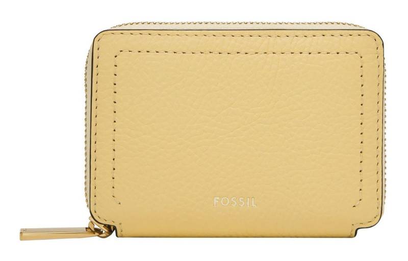 Fossil Kartenetui Zip Around Card Case RFID, aus echtem Leder mit RFID-Blocker Schutz von Fossil