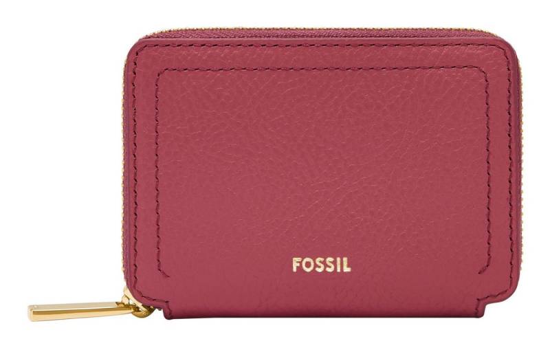 Fossil Kartenetui Zip Around Card Case RFID, aus echtem Leder mit RFID-Blocker Schutz von Fossil