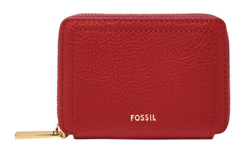 Fossil Kartenetui Zip Around Card Case RFID, aus echtem Leder mit RFID-Blocker Schutz von Fossil