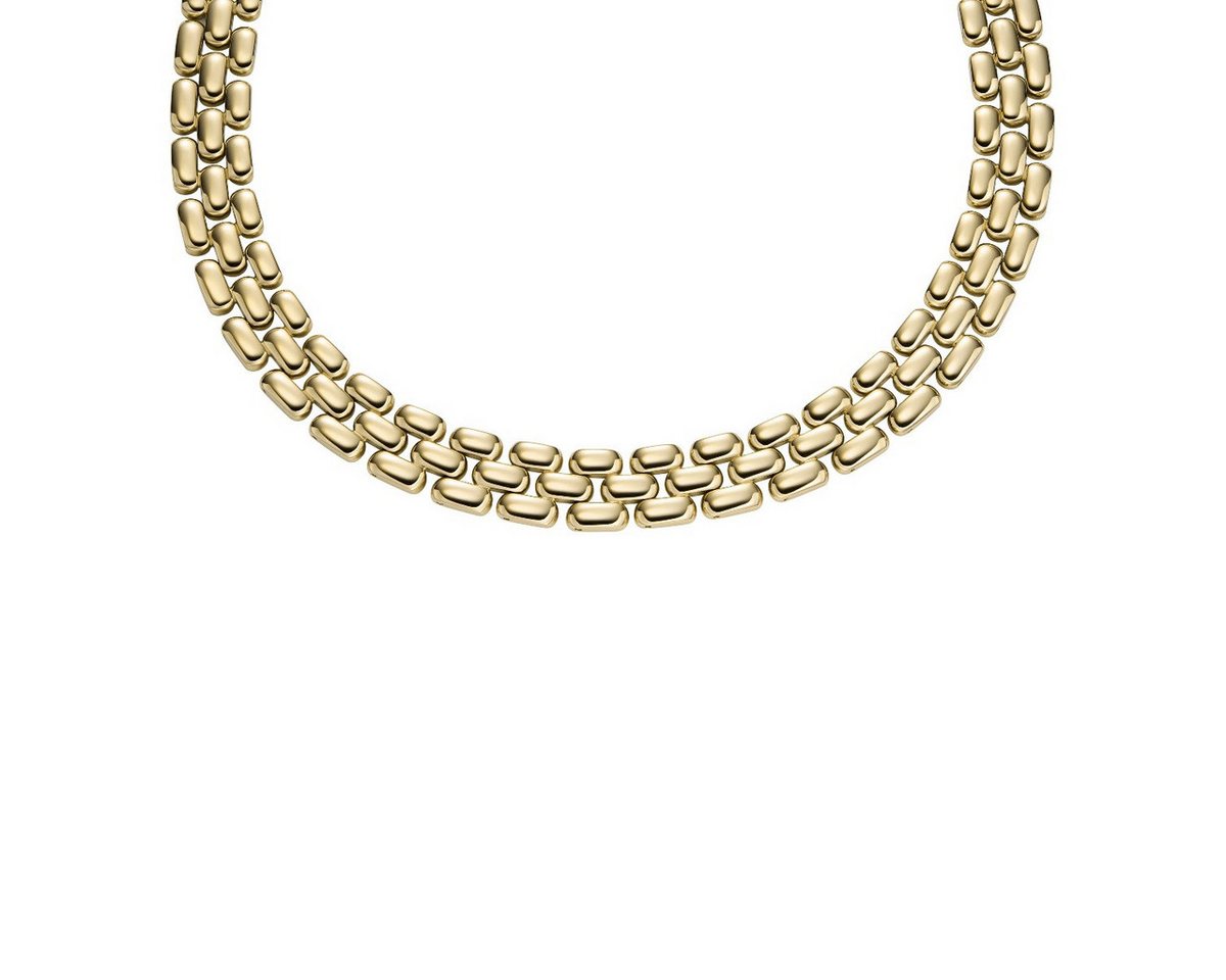 Fossil Kette ohne Anhänger Halskette Damen Arden Watch Links Edelstahl Gold-Ton JF04783710 von Fossil