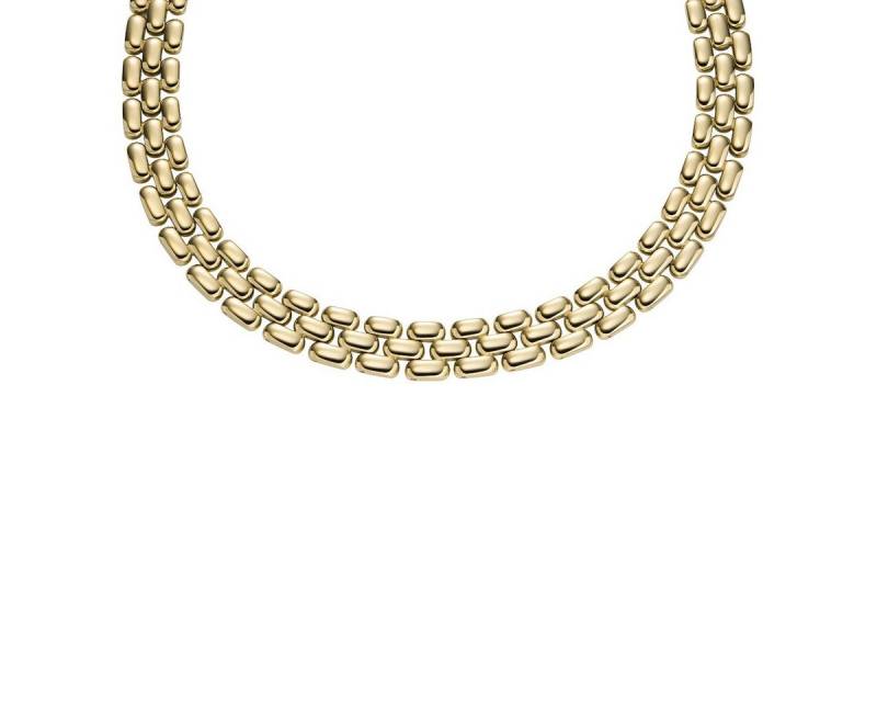 Fossil Kette ohne Anhänger Halskette Damen Arden Watch Links Edelstahl Gold-Ton JF04783710 von Fossil