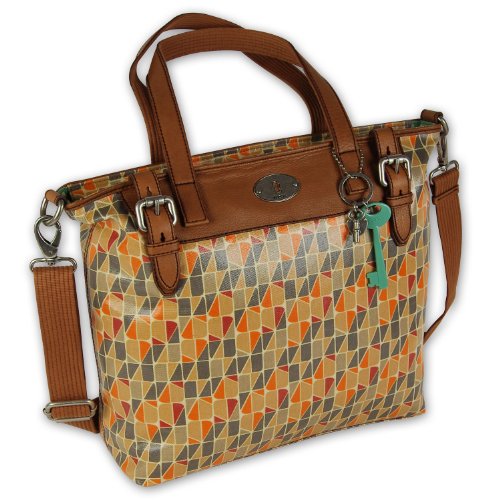 Fossil Key Per Tote Calypso - Tasche - Marrn - X-Large - Canvas - Vintage - Frauen - Erwachsene, Casual - Reisende - Alltagsnutzer von Fossil