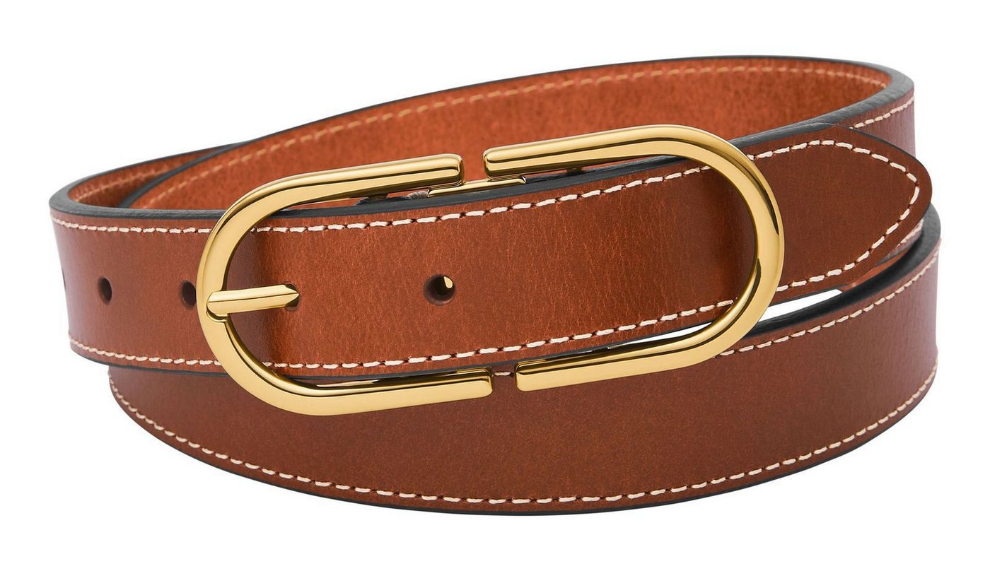 Fossil Ledergürtel Double D-Link Belt aus echtem Leder von Fossil