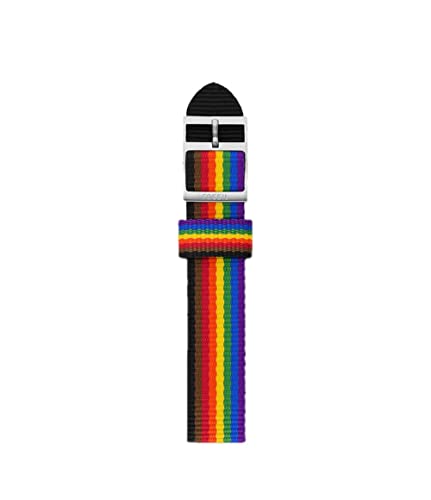 Fossil - Limited Edition Pride Rainbow Ripsband für Damen, 18 Millimeter, Multicolor, Armband von Fossil