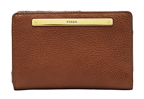 Fossil Geldbörse für Frauen Liza, Leder/Polyurethanbesatz Multifunktion braun 13,3 cm L x 2,9 cm B x 9,2 cm H SL7986200 von Fossil