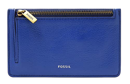 Fossil Logan Zip Coin Brilliant Blue von Fossil